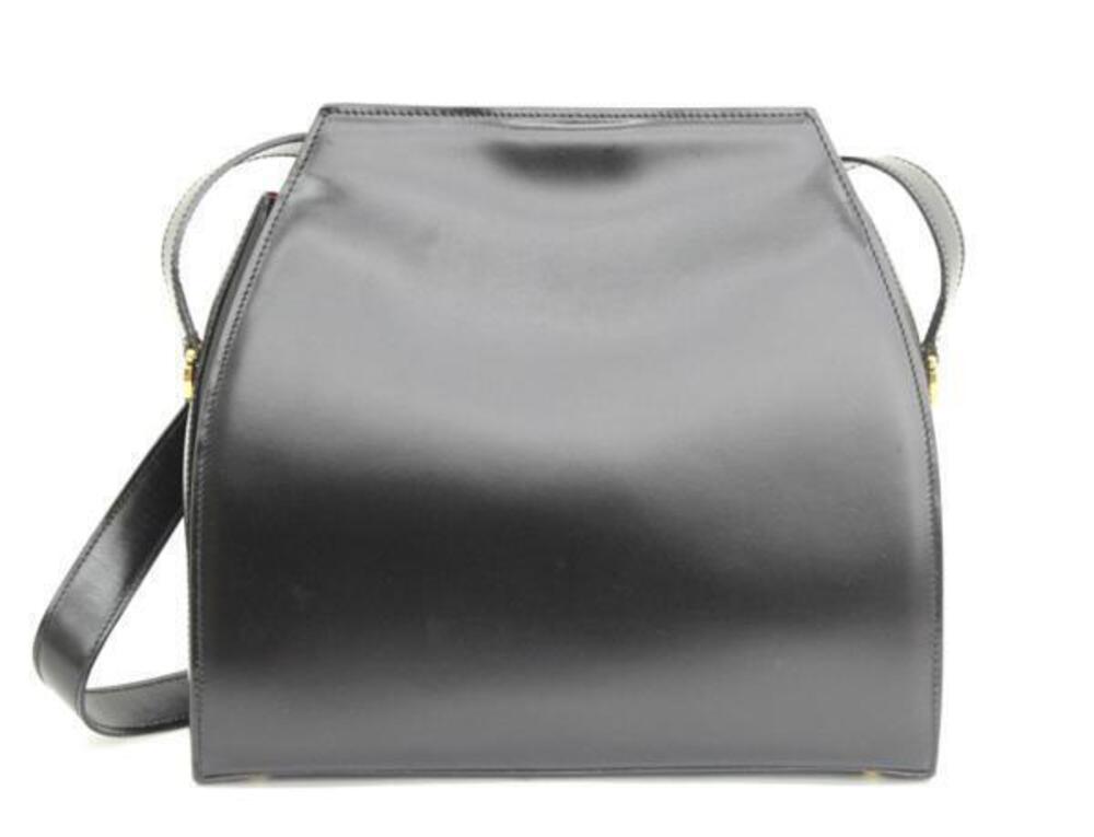 Celine Crossbody Bag Black Calfskin Shoulder Black